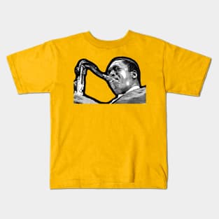 John Coltrane with outline Kids T-Shirt